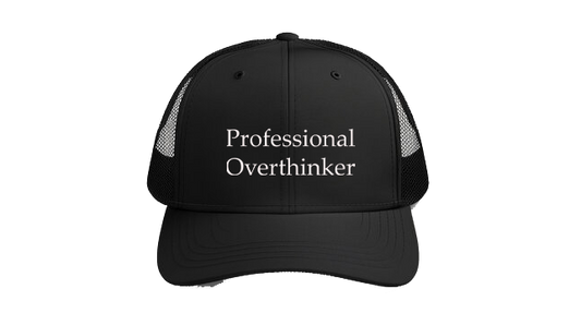 Baseball cap Black Professional Overthinker 32