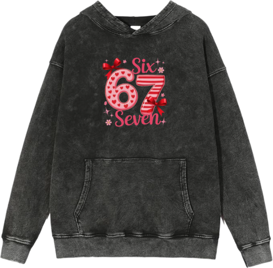 67 designs Oversize Hoodie Washed 31