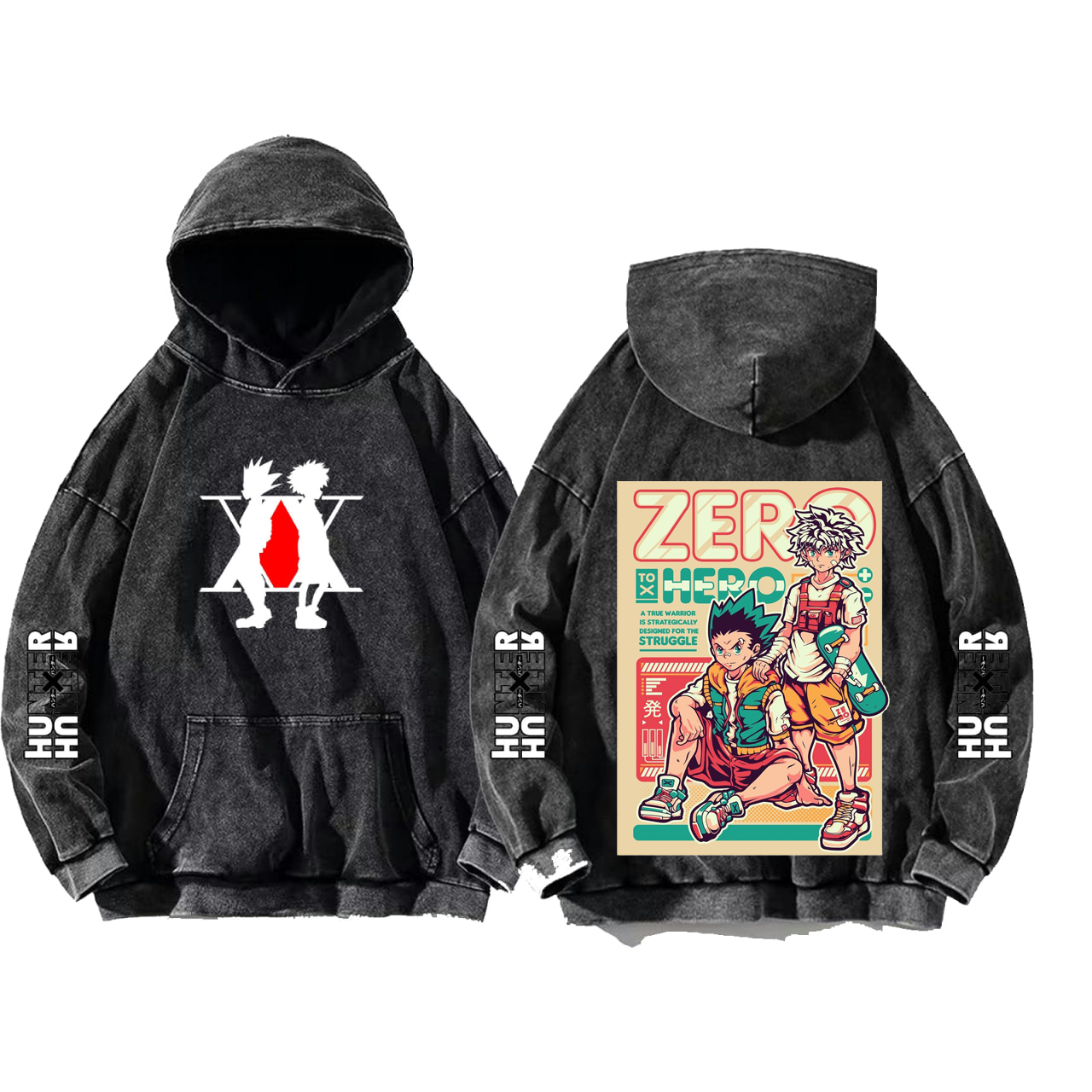 Hunter × Hunter One Size hoodie Washed Back 31