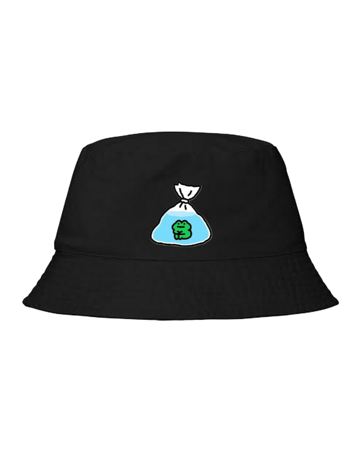 Frog Bucket hat Fishman hat cap Black 31