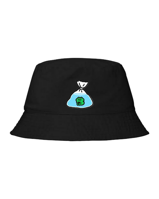 Frog Bucket hat Fishman hat cap Black 31