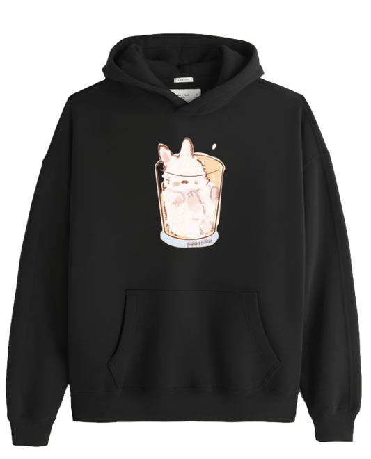 bunny Oversize Hoodie Black 31