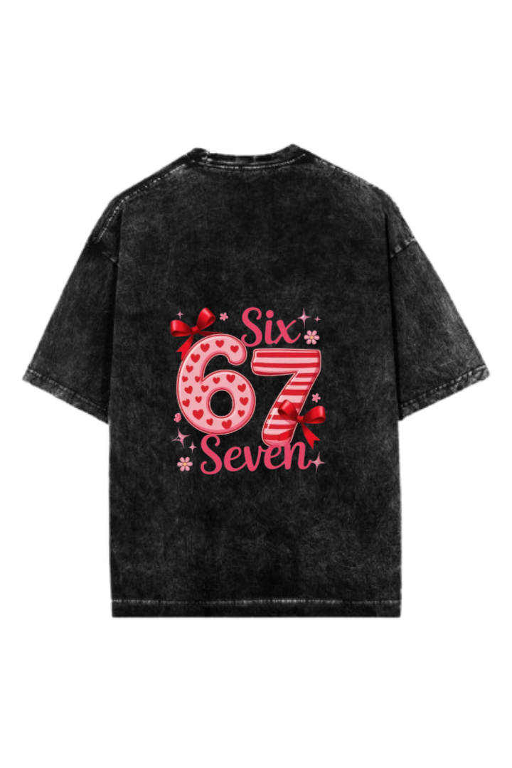 67 designs One Size t- shirt Washed Back 31