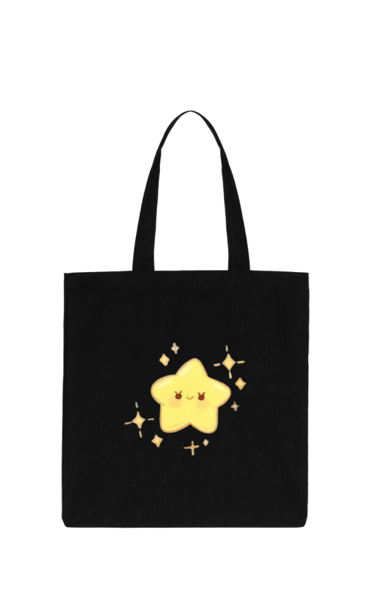 Kawaii Cute Kirby Black Canvas Tote Bag, Aesthetic Anime Character Reusable Shopping Bag, Large Grocery Bag, Book Tote for Women and Girls 31
