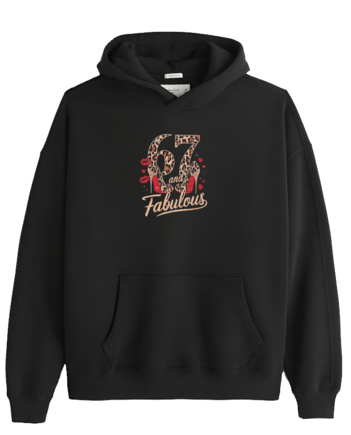 designs 67 Oversize Hoodie Black 31