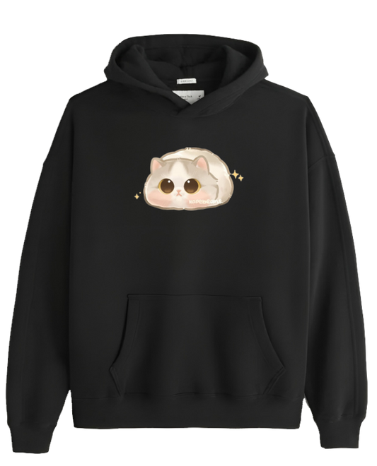 cat Oversize Hoodie Black 31