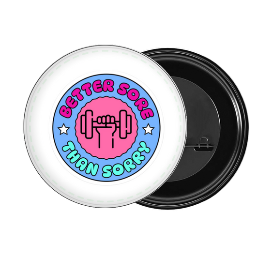 badge pin for bag workout gym pilates 30