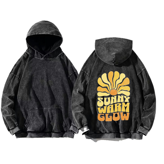 SUNNY WARM GLOW One Size hoodie Washed Back 31