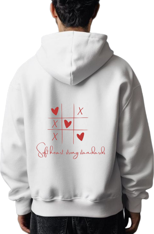 VaIentine coupIe Oversize Hoodie White Back 30