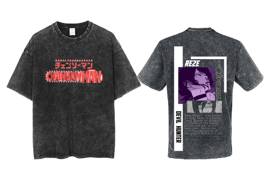 Chainsaw Man t- shirt One Size Washed Back 29