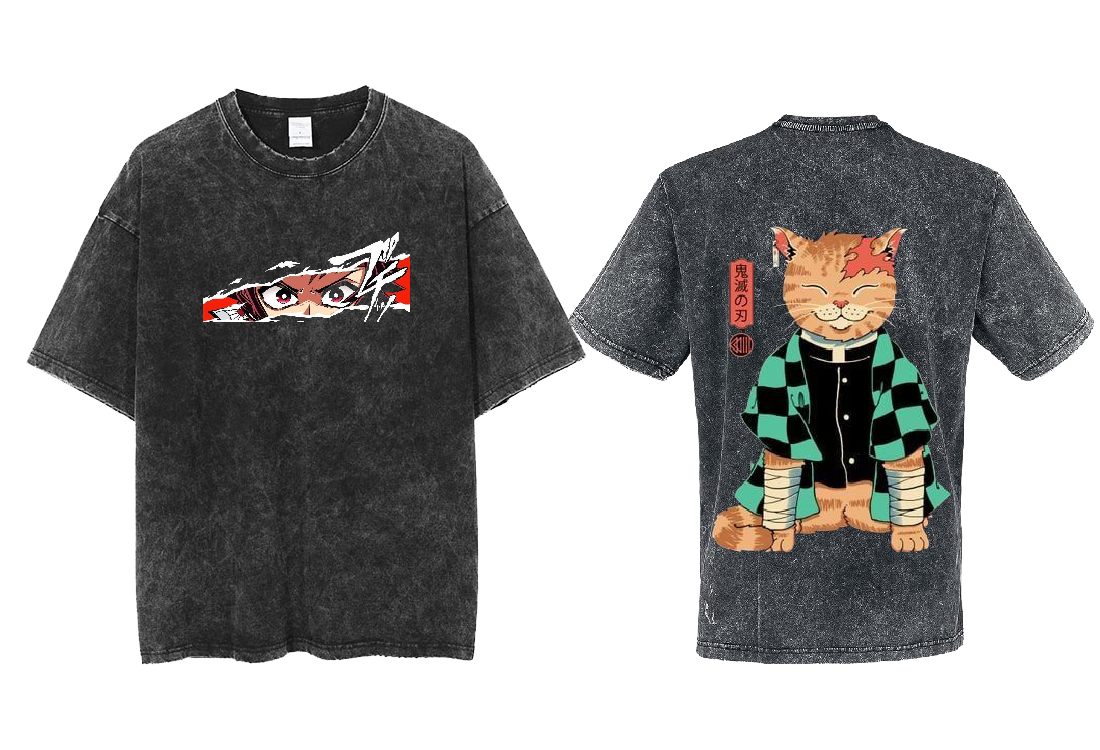 Anime Demon slayer nezuko tanjiro  One Size t- shirt Washed 31