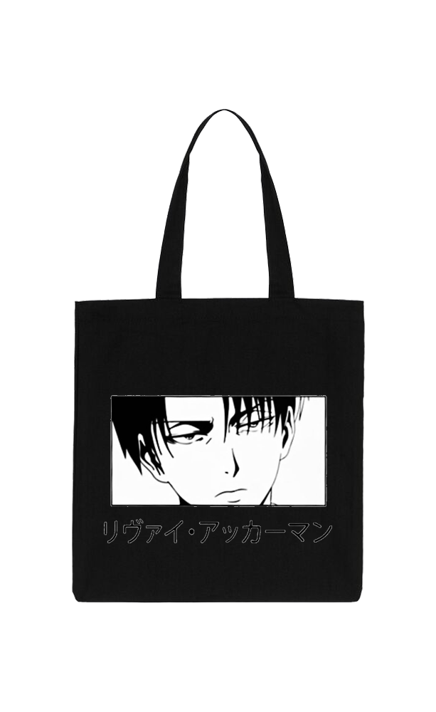 Anime Attack on titan shingeki no kyojin Aot Black tote bag 32