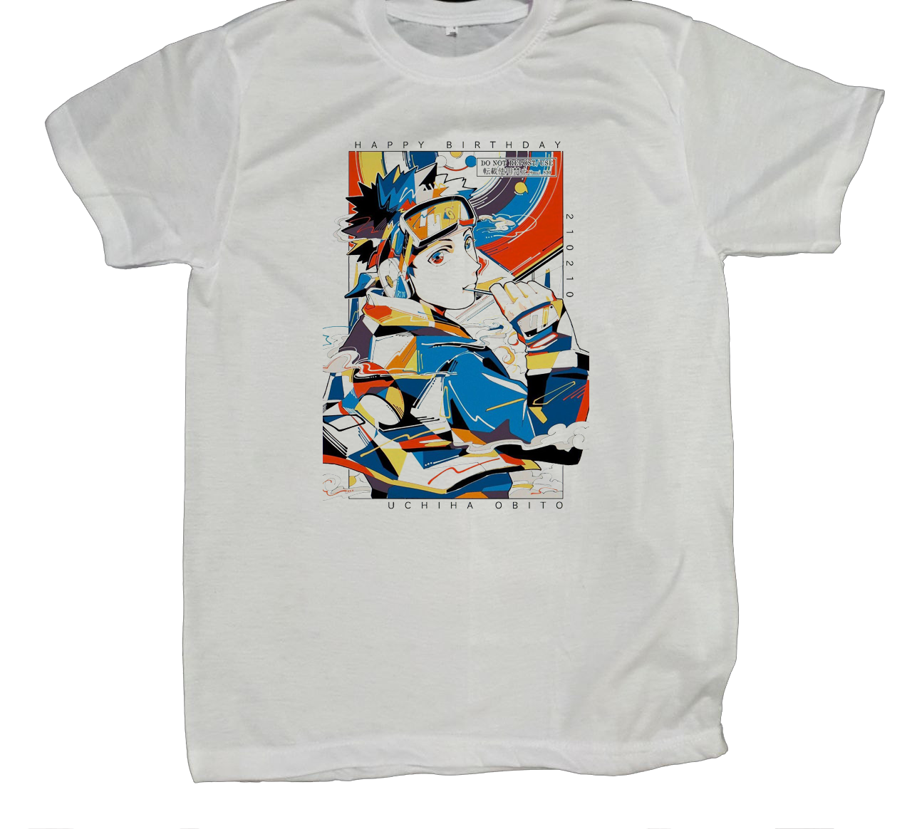 Naruto Shippuden t- shirt fat White 32