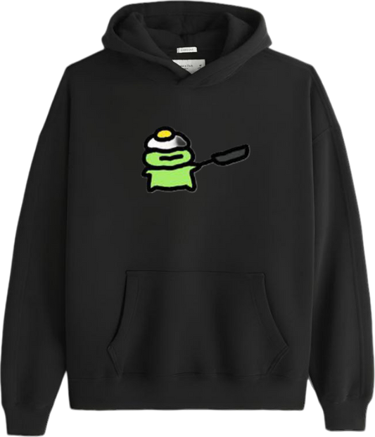 Frog Oversize Hoodie Black 32