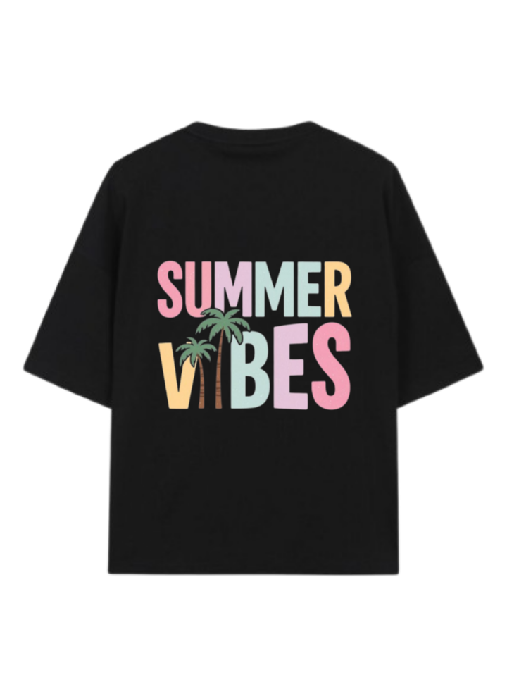 Summer Vibes t- shirt Black Back 32