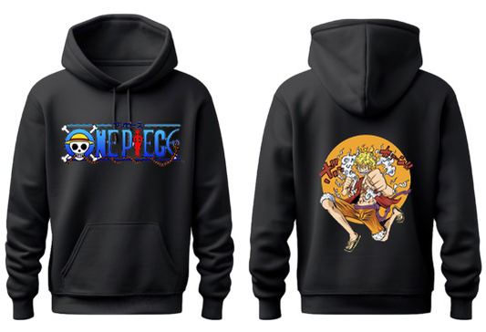 one piece One Size hoodie Black Back 32