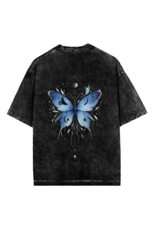butterflies One Size t- shirt Washed Back 32