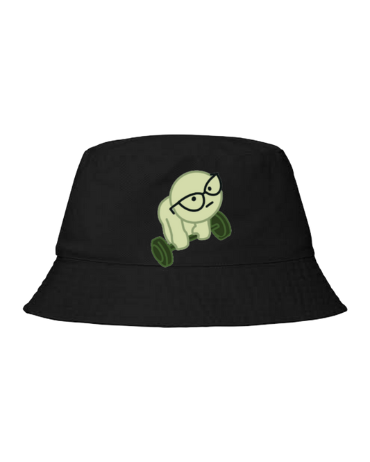 workout gym pilates Bucket hat Fishman hat cap Black 32
