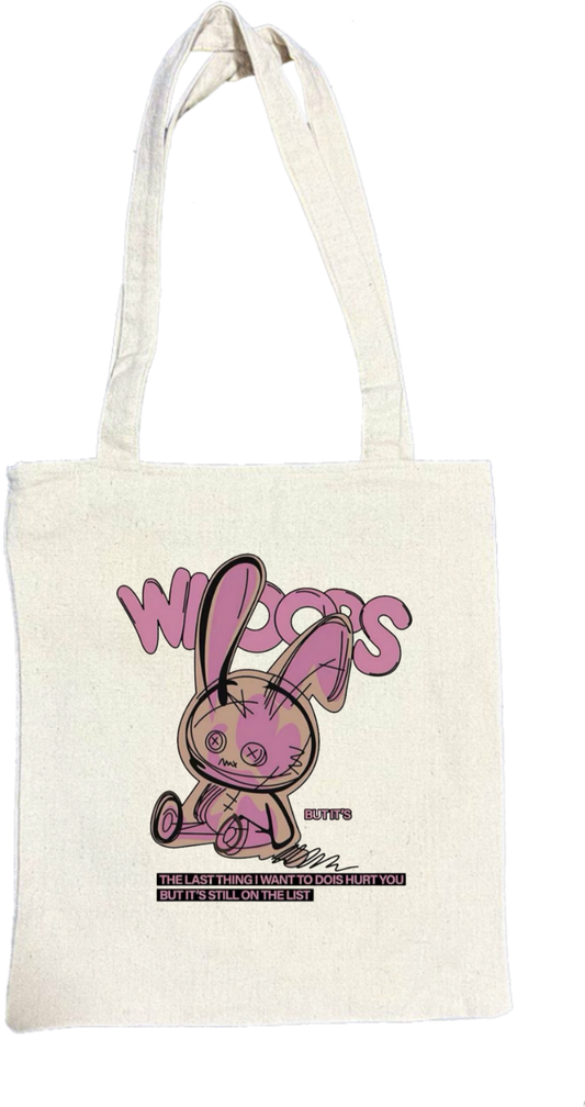 Wired Bunny tote bag beige 172