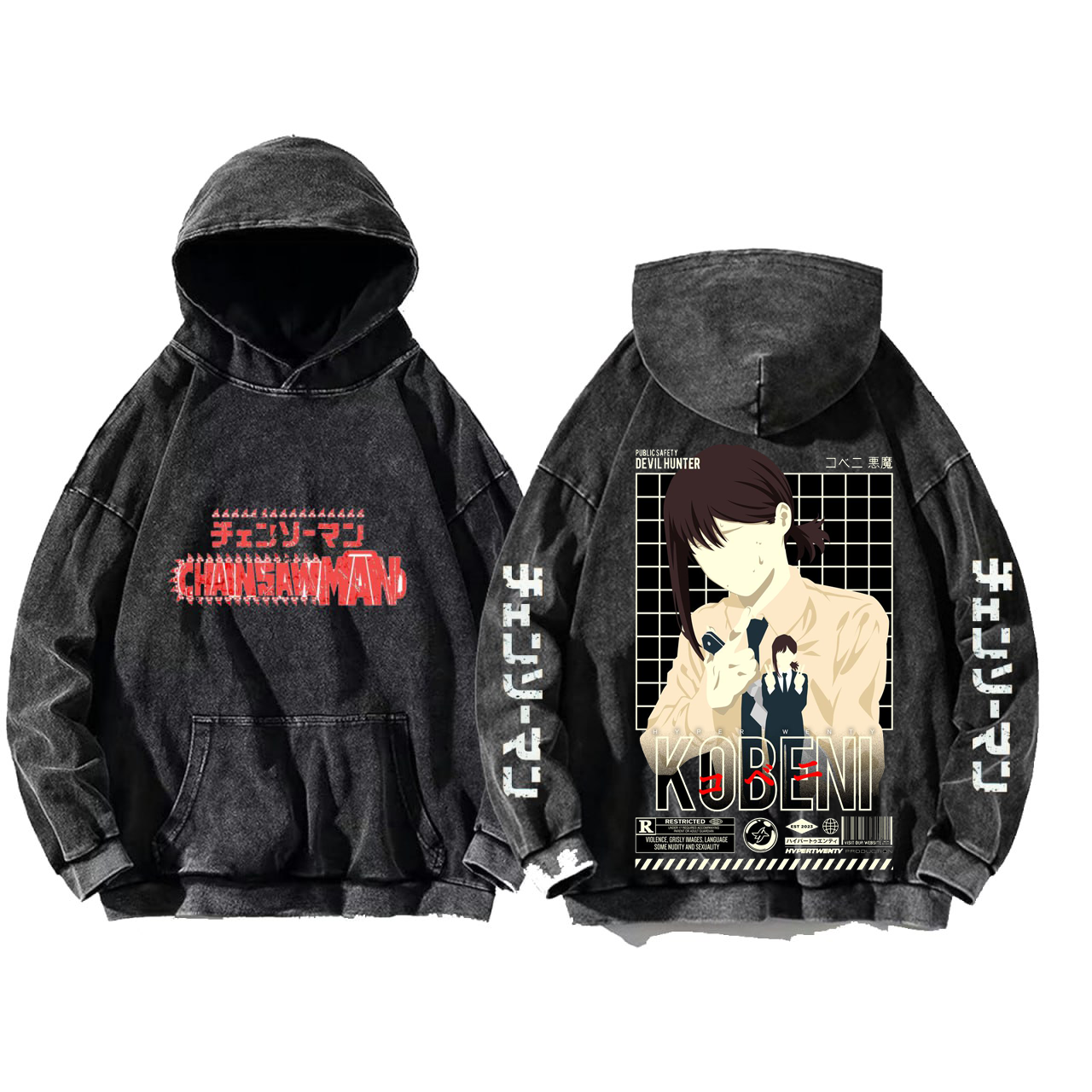 Chainsaw Man One Size hoodie Washed Back 32