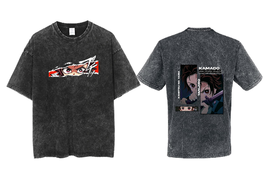 Anime Demon slayer nezuko tanjiro  One Size t- shirt Washed 32