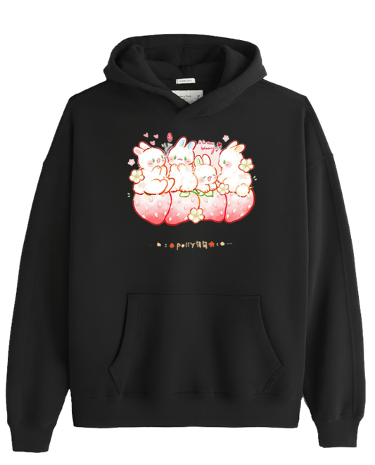 bunny Oversize Hoodie Black 32