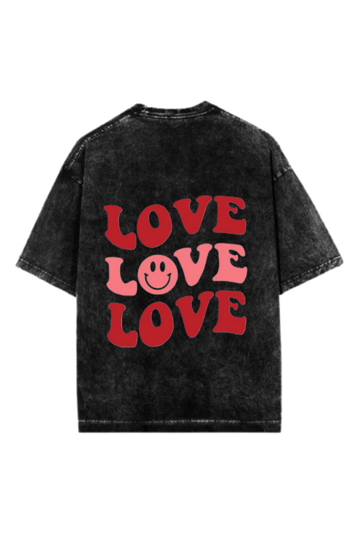 VaIentine coupIe One Size t- shirt Washed Back 32