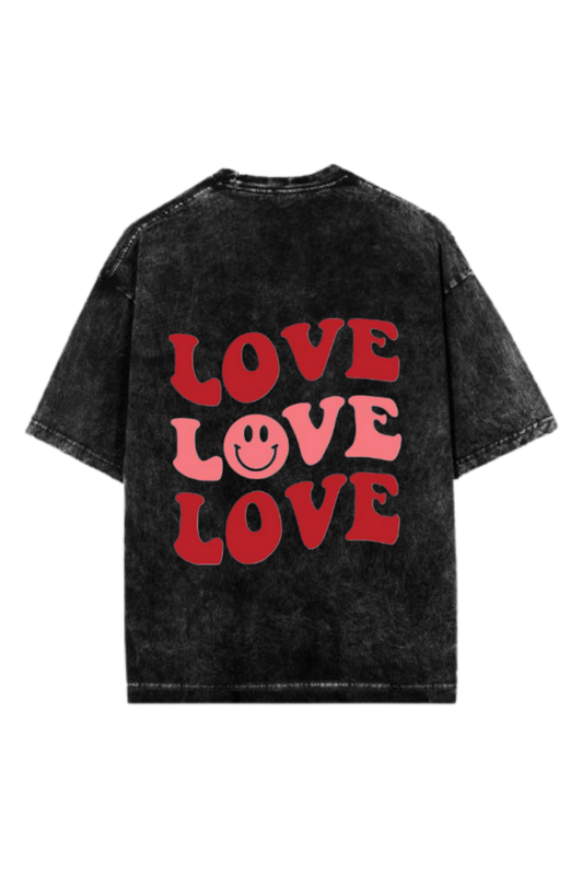 VaIentine coupIe One Size t- shirt Washed Back 32