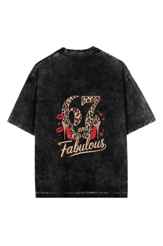 67 designs One Size t- shirt Washed Back 32
