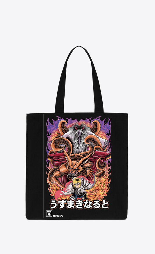 Naruto Shippuden tote bag Black 32
