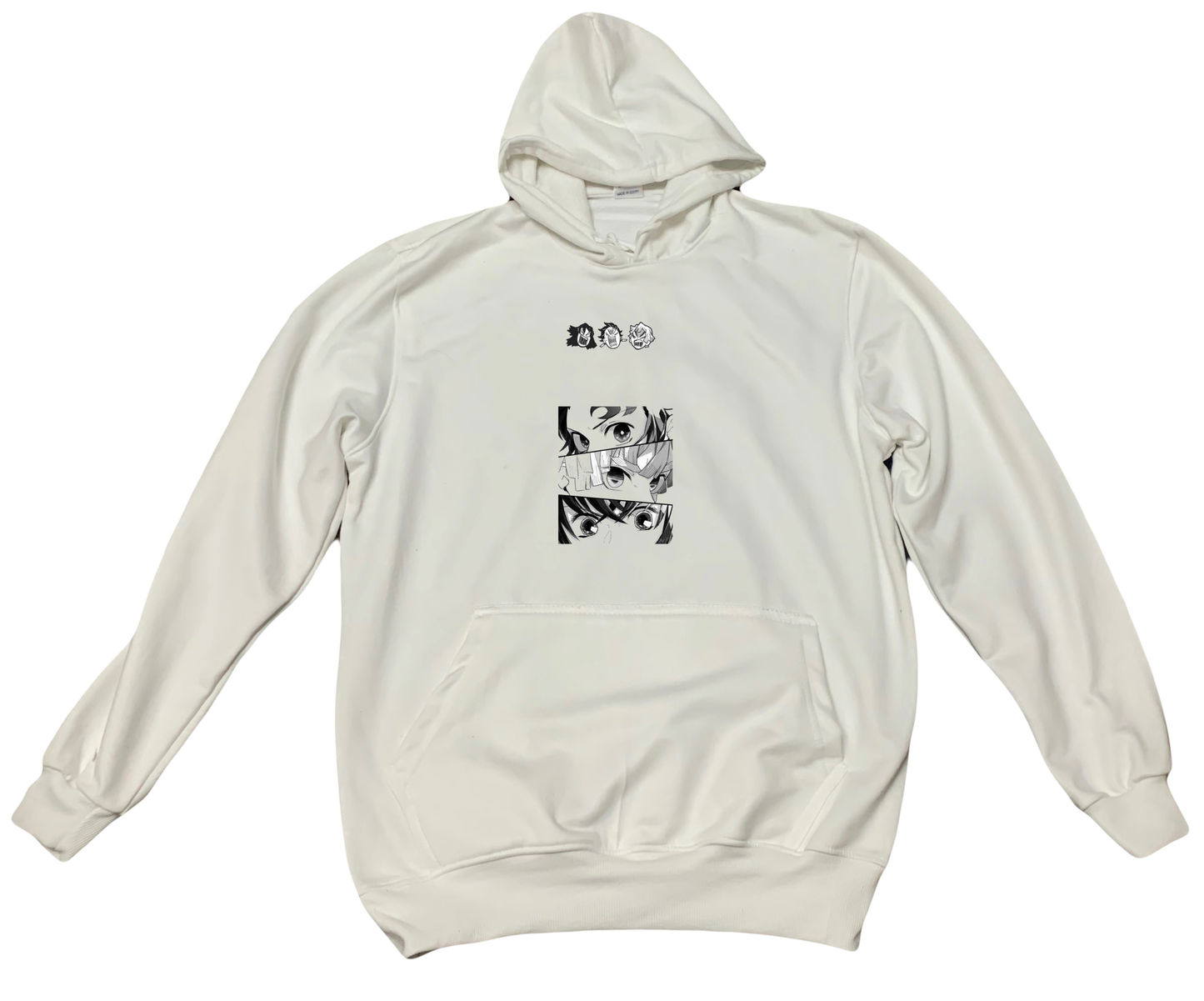 Anime Demon slayer nezuko tanjiro Oversize Hoodie White 32