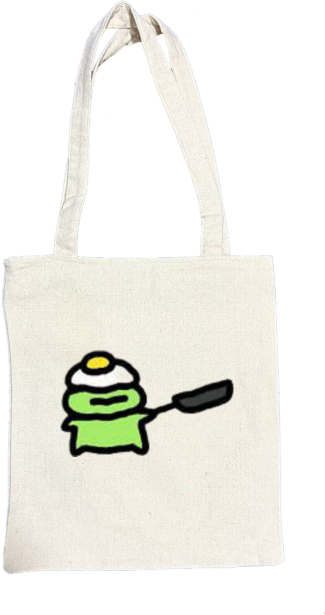 Frog tote bag beige 32