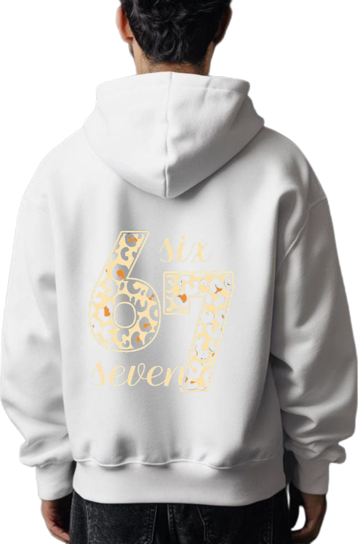 designs 67 Oversize Hoodie White Back 32
