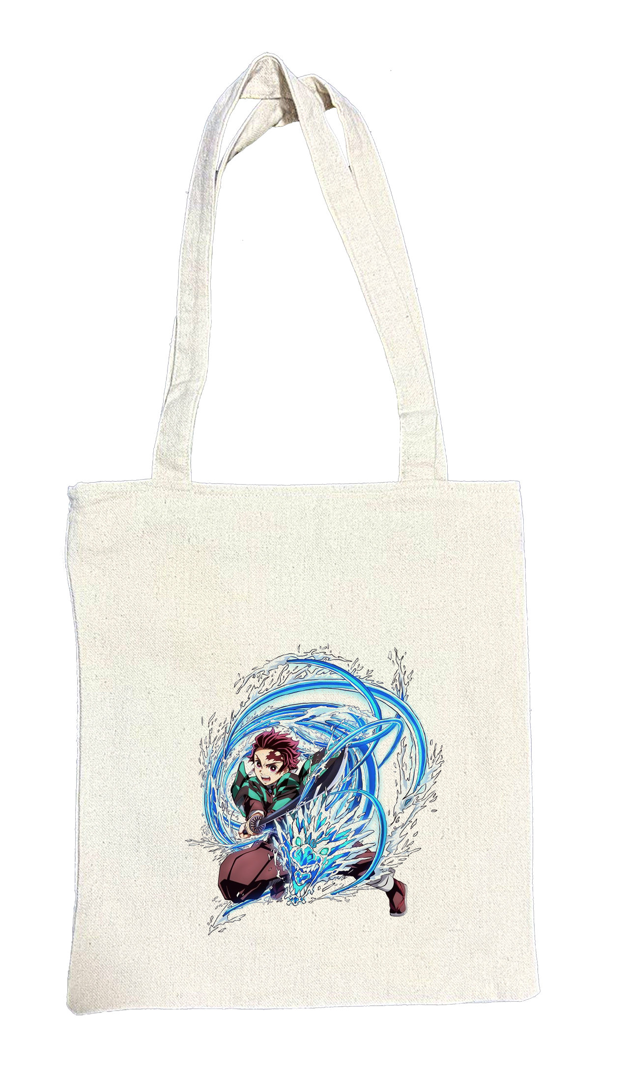 Anime Demon slayer nezuko tanjiro tote bag Beige 32