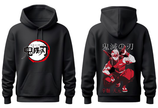 Anime Demon slayer nezuko tanjiro Oversize Hoodie Black 32