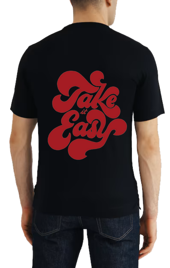 Take It Easy t- shirt One Size Black back 32