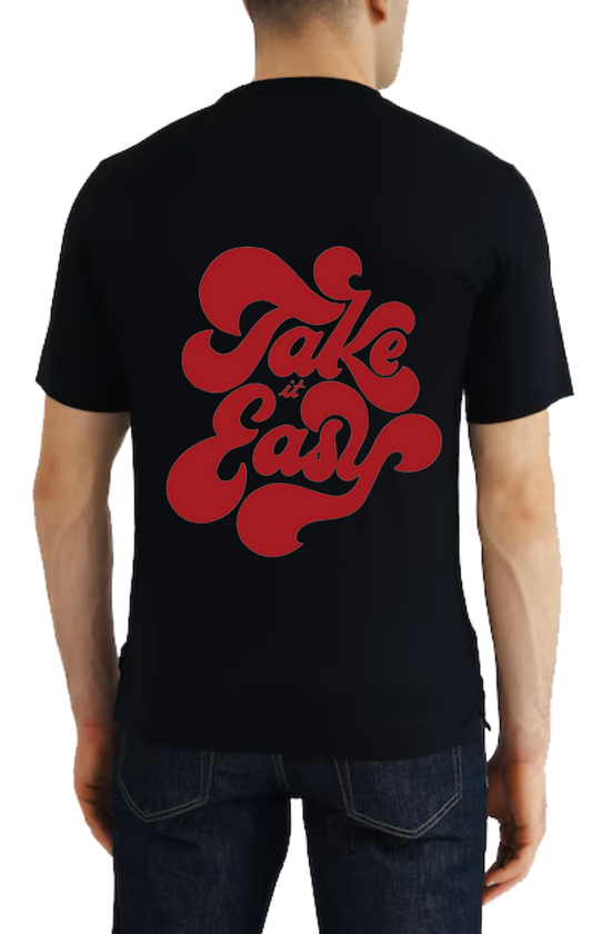 Take It Easy t- shirt One Size Black back 32