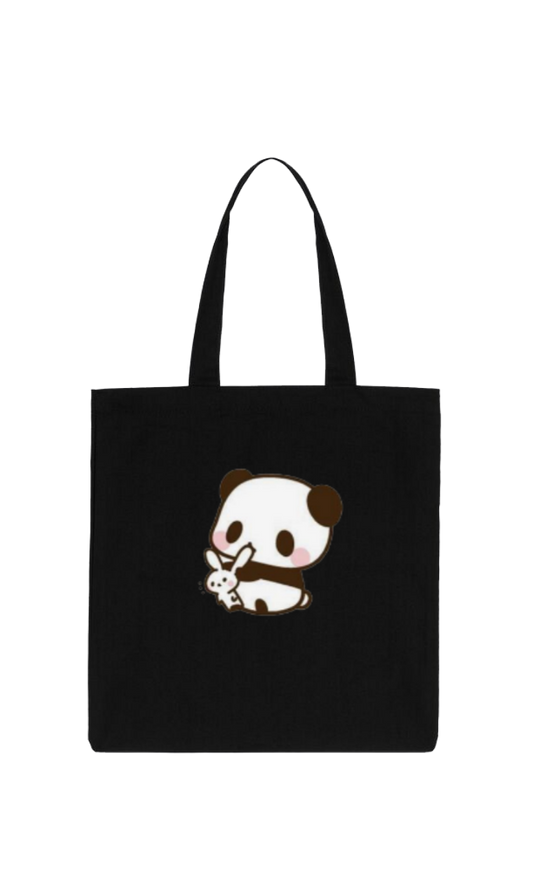 PANDA tote bag Black 32