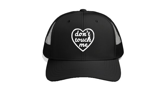 Baseball cap Black don't touch me 80