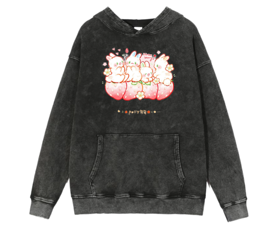 bunny Oversize Hoodie Washed 32