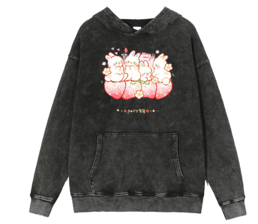 bunny Oversize Hoodie Washed 32