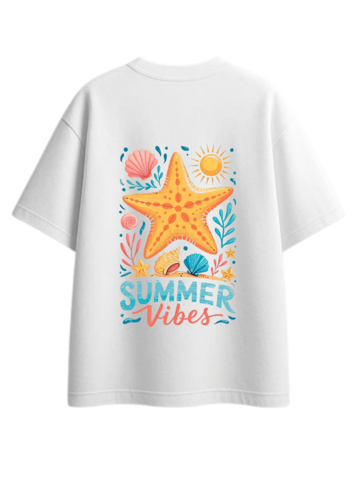 Summer Vibes t- shirt White Back 33