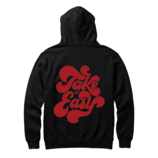 Take It Easy One Size hoodie Black Back 32
