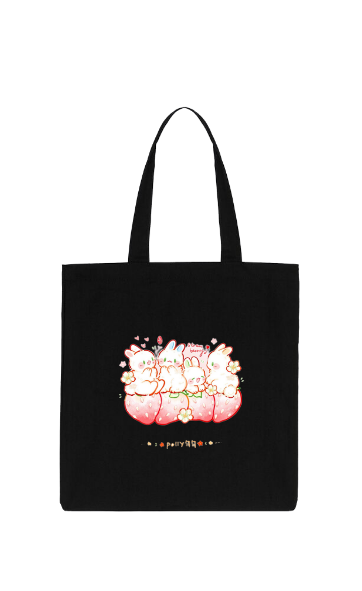 bunny tote bag White 32