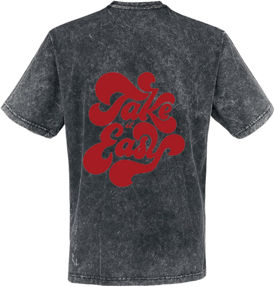 Take It Easy t- shirt One Size Washed Back 32