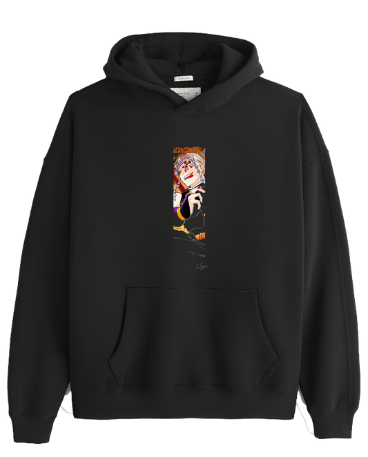Anime Demon slayer nezuko tanjiro Oversize Hoodie Black 85