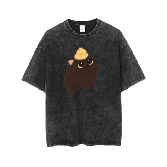 cat One Size t- shirt  Washed 32