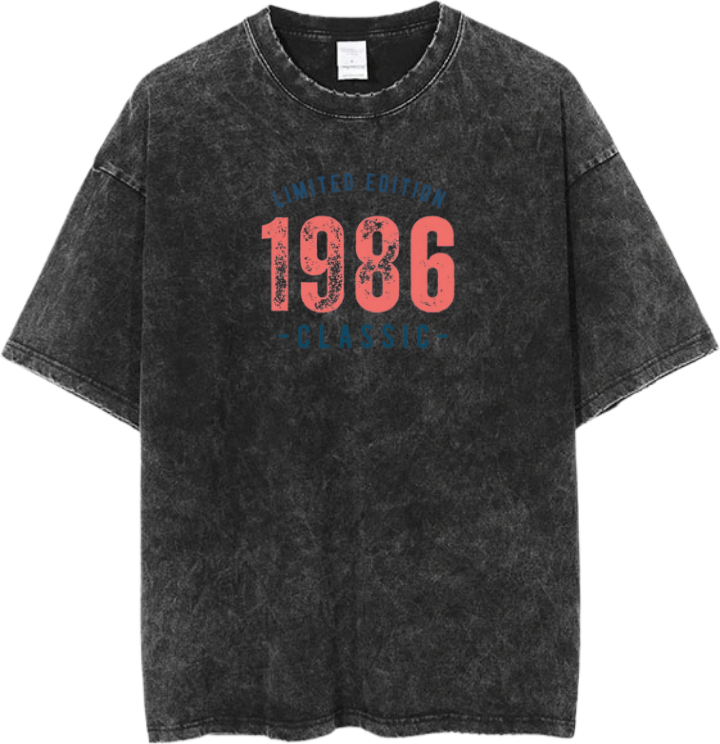 age t- shirt Washed 1986