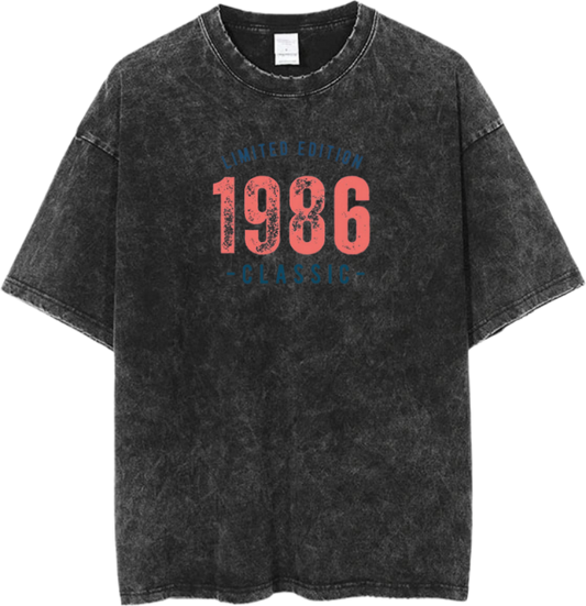 age t- shirt Washed 1986