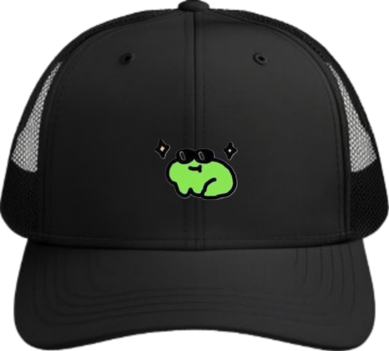 Frog Baseball cap Black 33